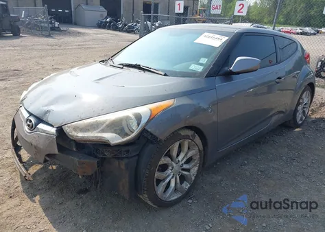 2012 Hyundai Veloster Base W/Black z USA, uszkodzony, nr VIN KMHTC6ADXCU067853